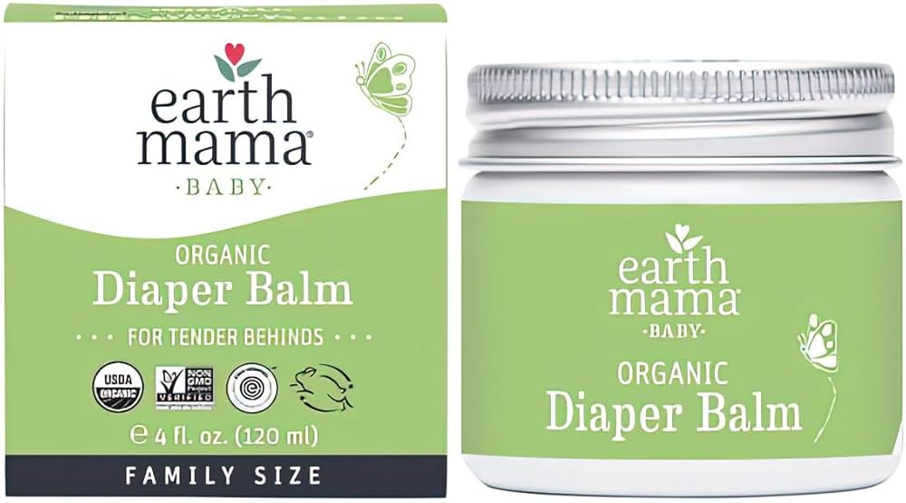 Earth Mama Organic Diaper Balm Economy Family Size | EWG Verified, Gentle Multitasking Cream for ... | Amazon (US)