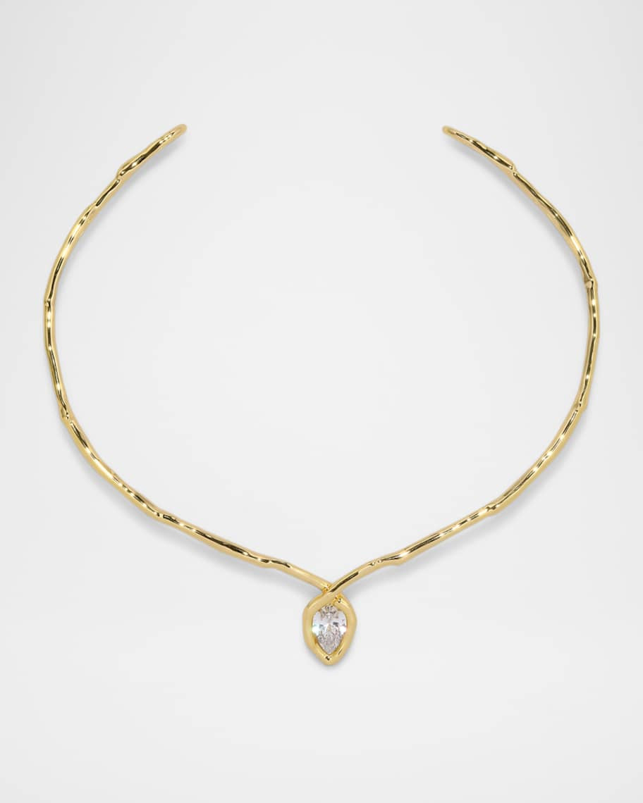 Asterales Gold Flat CZ Collar | Neiman Marcus