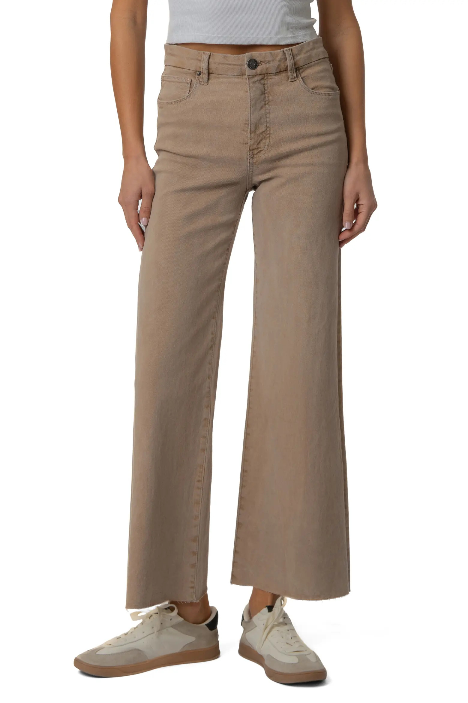 Meg Fab Ab Raw Hem High Waist Ankle Wide Leg Jeans (Women) | Nordstrom | Nordstrom