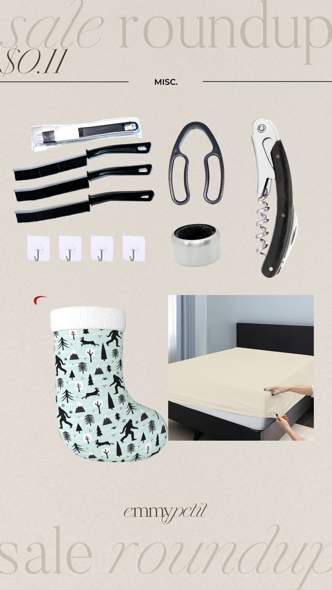 From wine openers to Christmas stockings, @amazon haul has a variety of items on sale today for $0.11. Grab them today only! #ad #founditonamazon

#LTKSeasonal #LTKSaleAlert #LTKMidsize