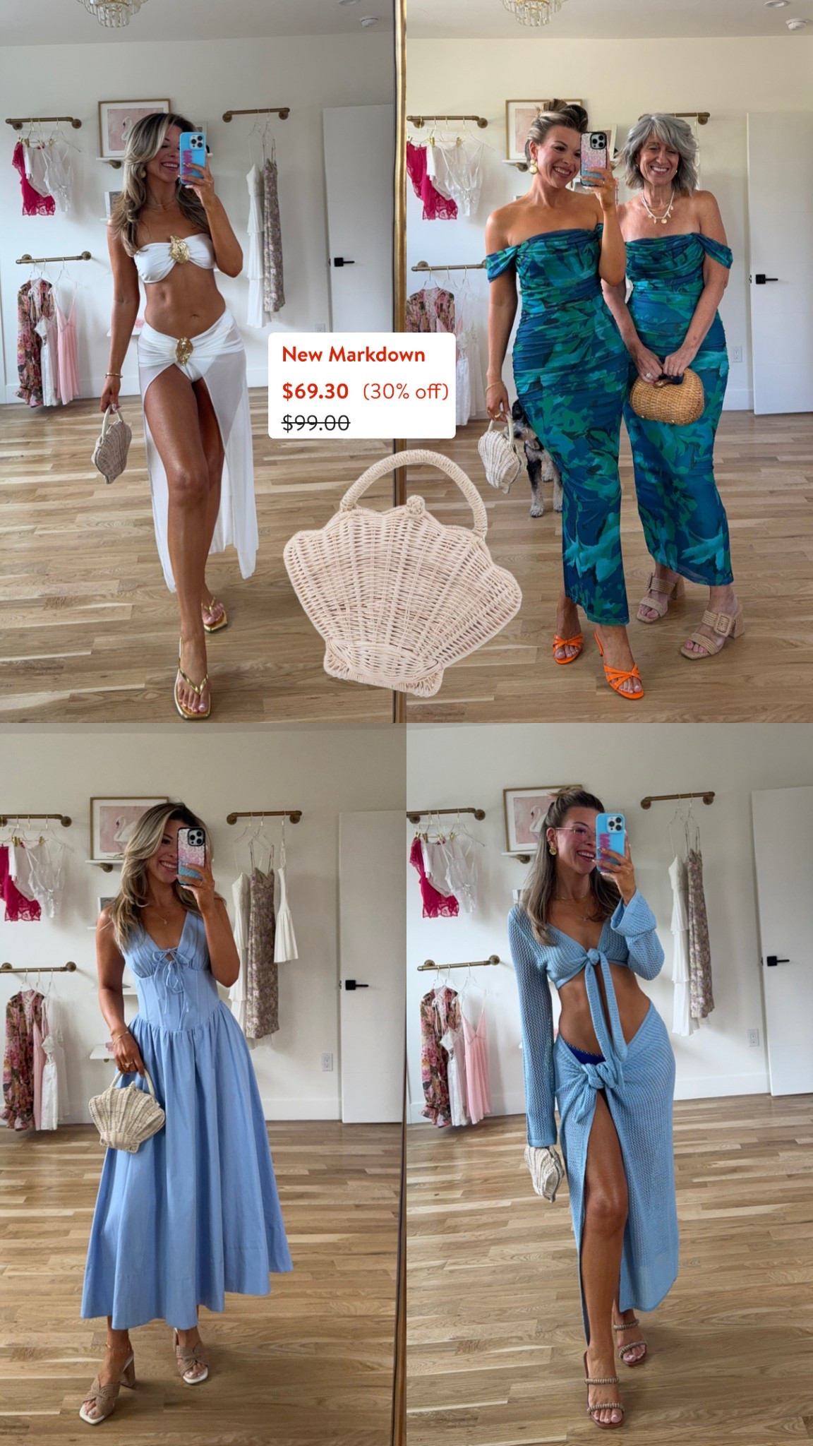 Shell rattan handbag summer purse one sale 

Astr code: emerson15

Wearing smalls. 

#LTKItBag #LTKSaleAlert #LTKSummerEdit