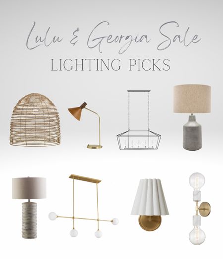 My favorite lighting picks from the Lulu and Georgia 25% off sale...

#LTKhome #LTKsalealert