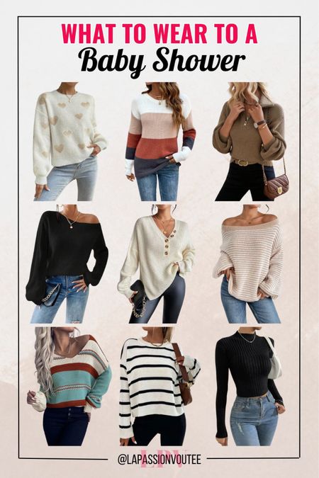 Chic sweaters to wear to a baby shower 😍

#LTKparties #LTKbump #LTKfindsunder50
