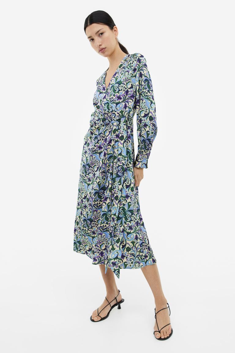 Balloon-sleeved Wrap Dress | H&M (US + CA)