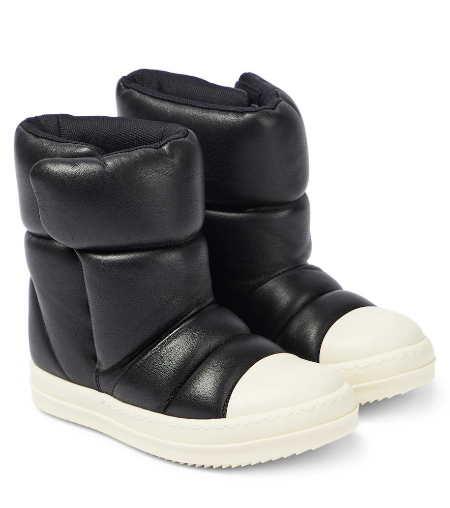 Rick Owens Kids Puffer leather boots | Mytheresa (UK)