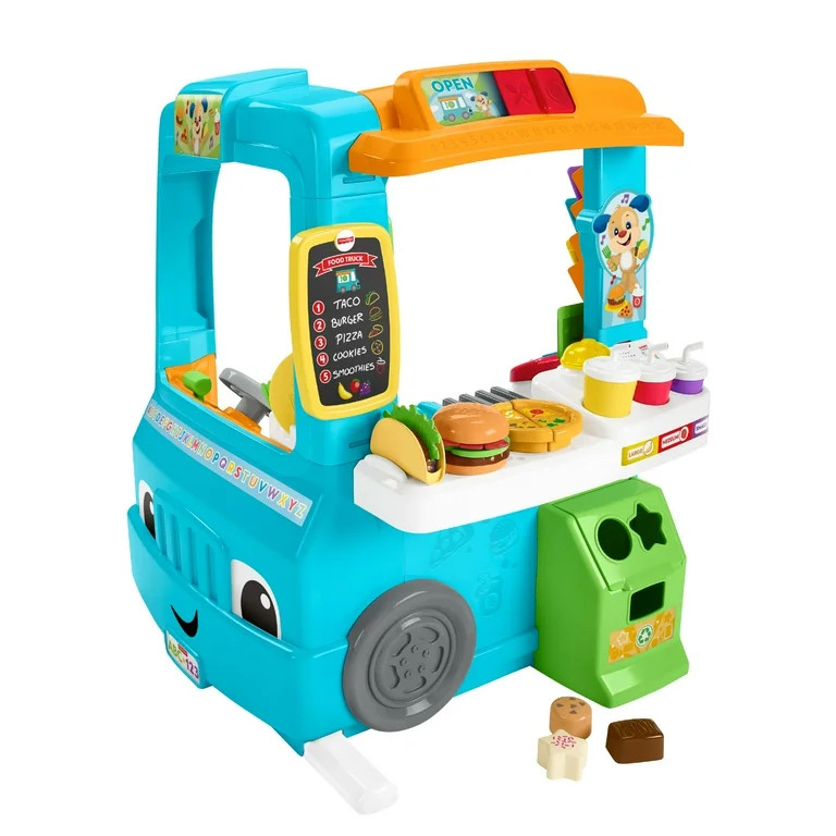 Fisher-Price Laugh & Learn Servin’ Up Fun Food Truck Electronic Activity Center for Toddlers | Walmart (US)