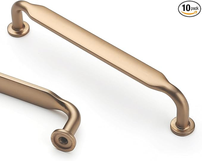 Asidrama 10 Pack 5 Inch(128mm) Champagne Bronze Kitchen Cabinet Handles, Cabinet Pulls Kitchen Ca... | Amazon (US)