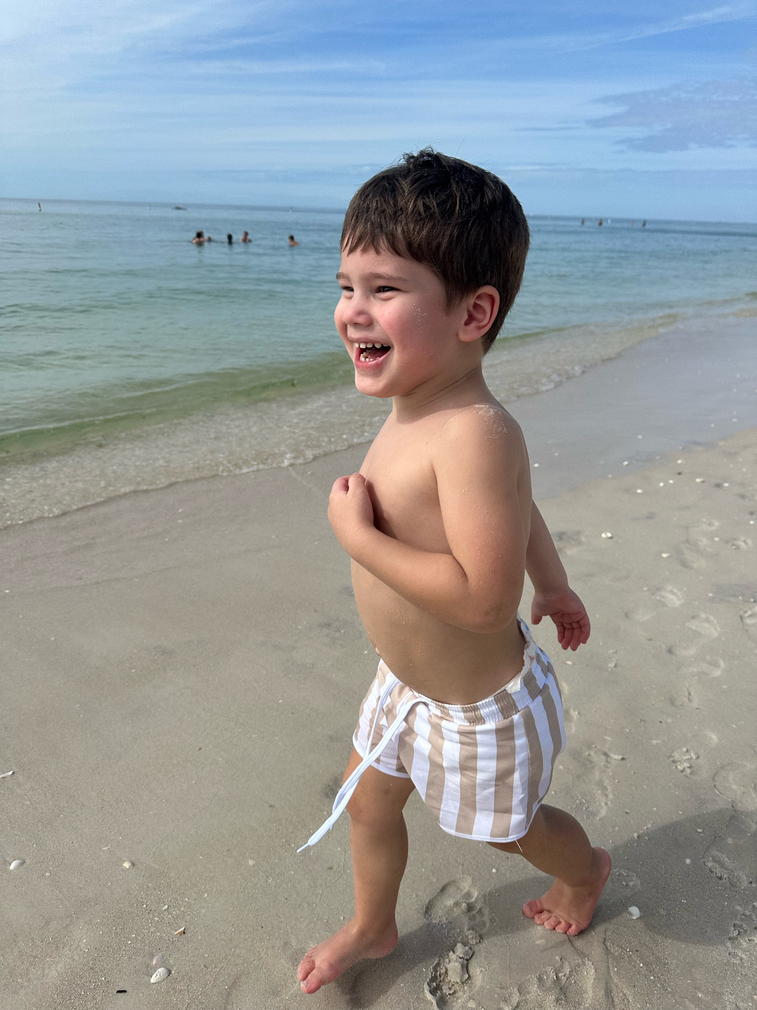 The cutest boy trunks!! Fits true to size. 

#LTKKids #LTKFindsUnder50 #LTKSwim