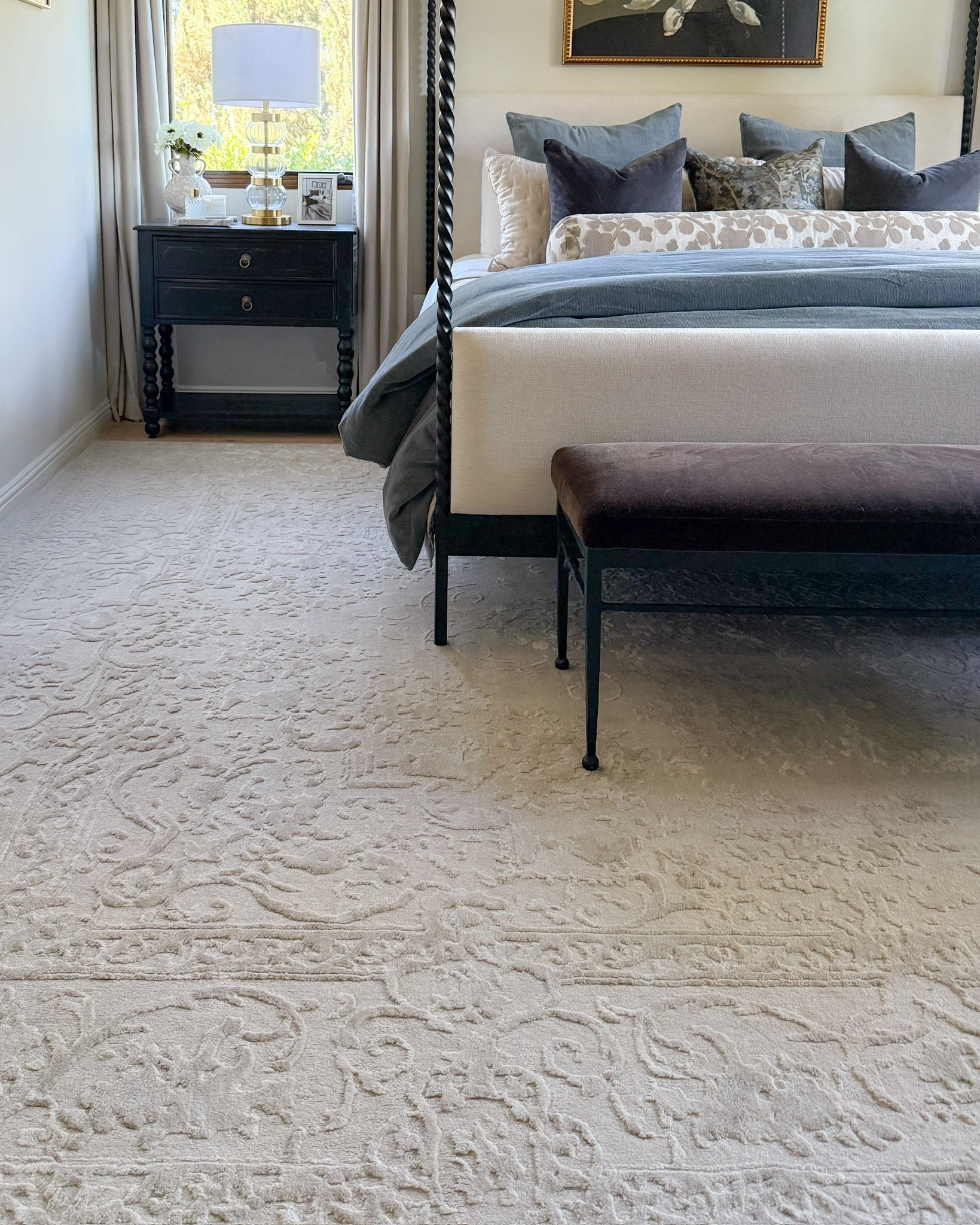 My bedroom rug is the perfect neutral base for a room. So pretty and easy to style. ✨

#LTKHome #LTKdayinmylife