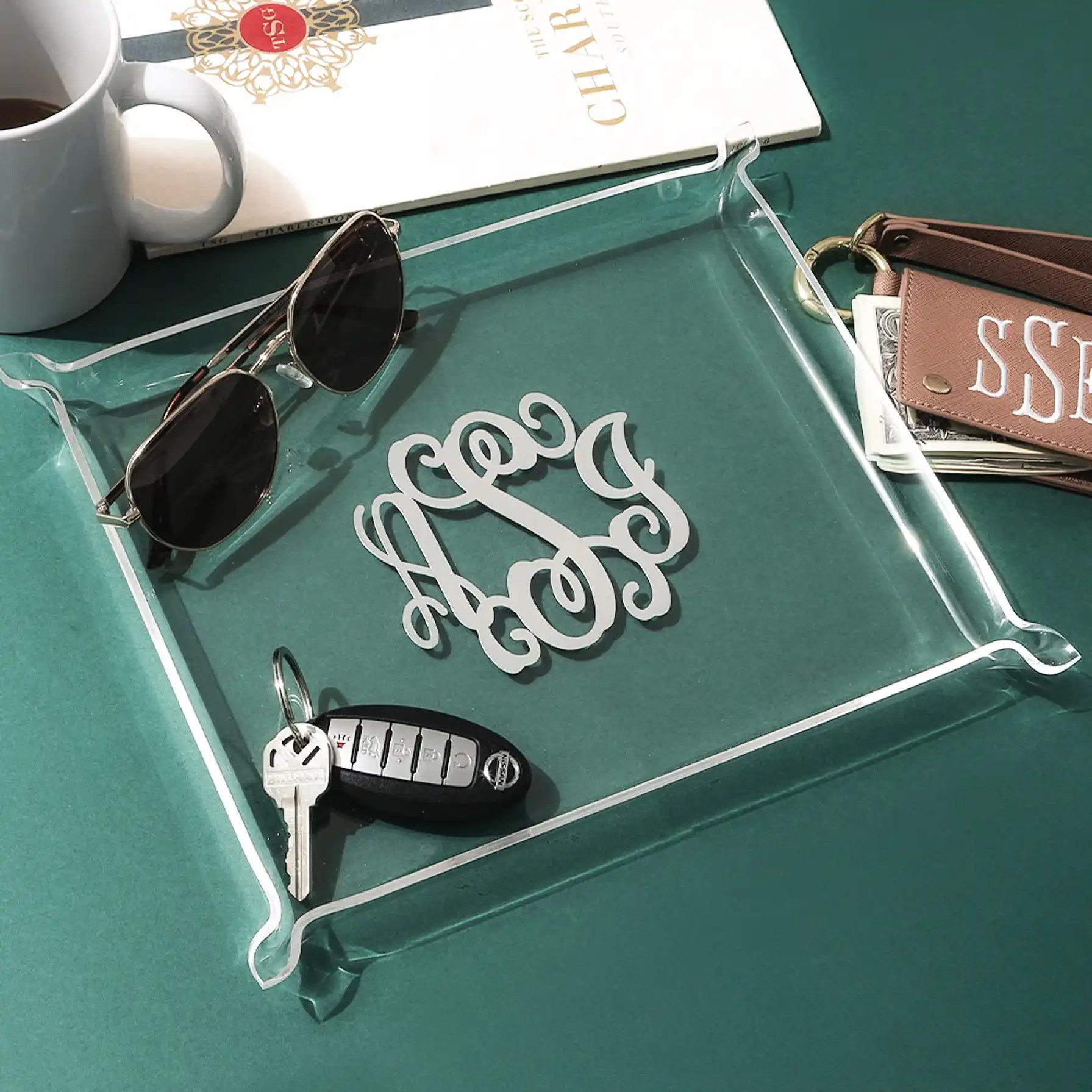 Personalized Acrylic Catchall Tray | Marleylilly