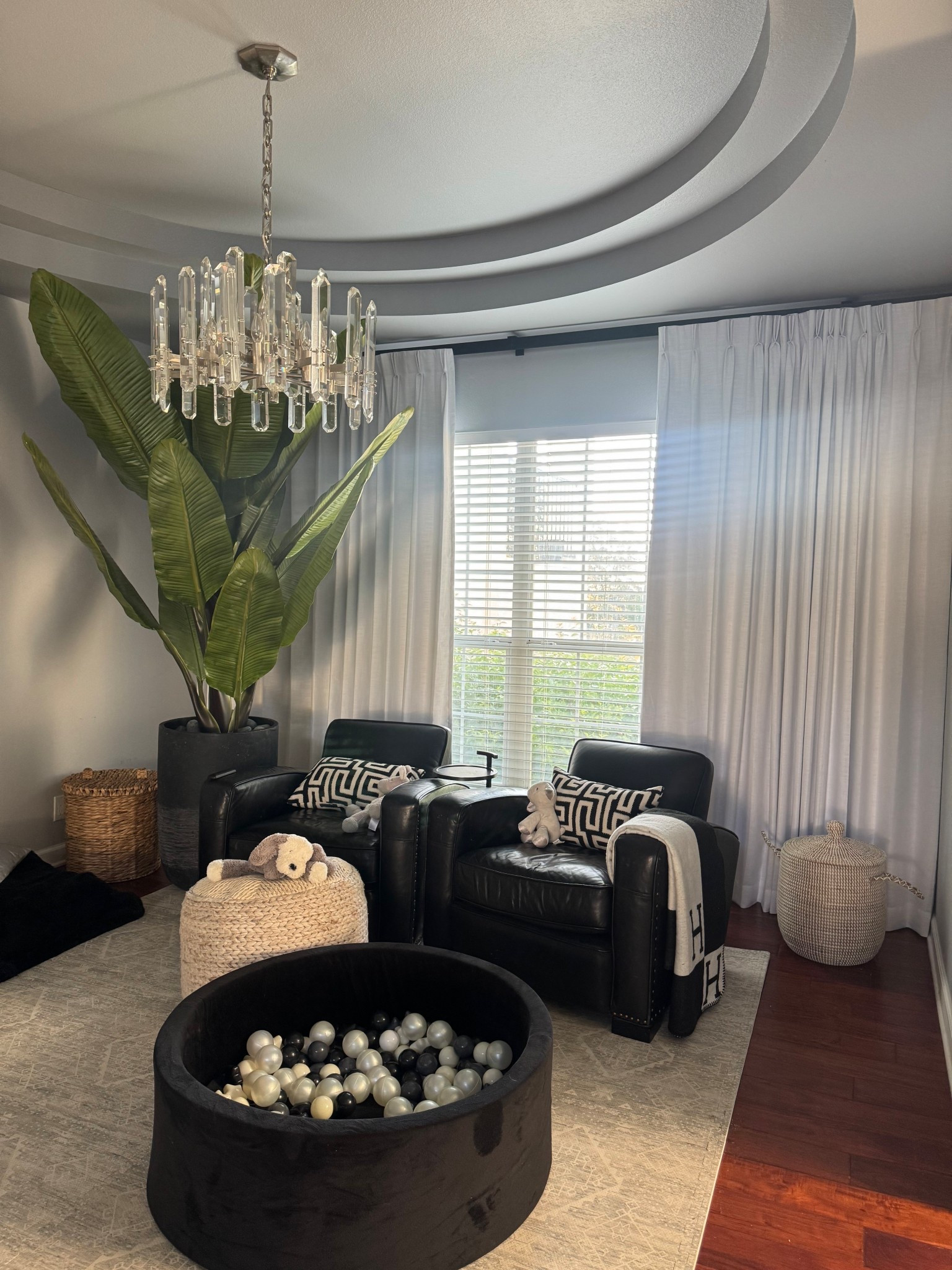 This track system and curtains have elevated our space and I love it 

#LTKHome