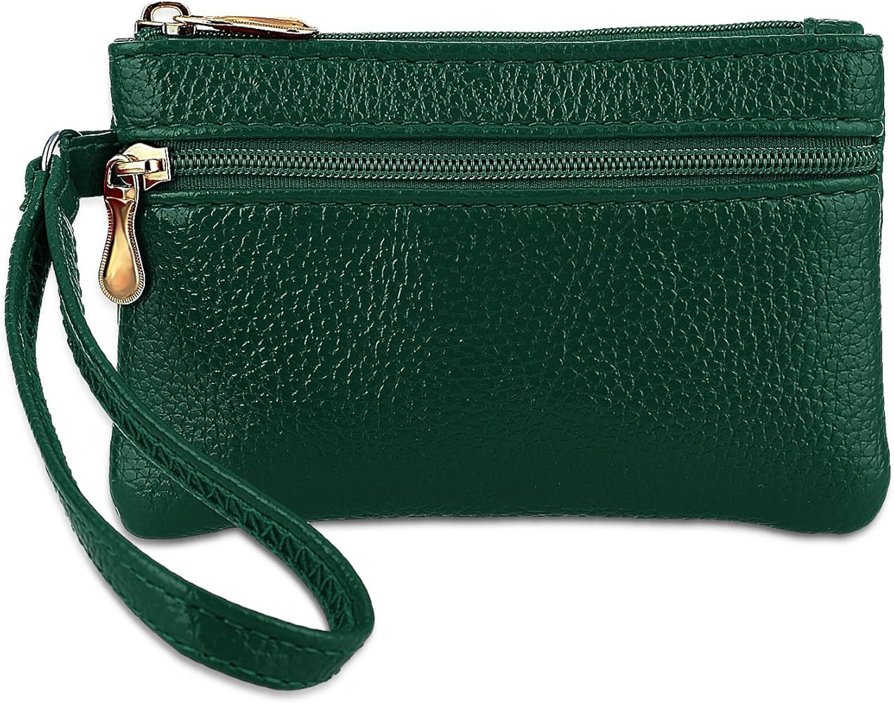 Jeffdad Women's Leather Coin Purse, Small Coin Purse for Women, Small Zipper Coin Purse with Doub... | Amazon (US)