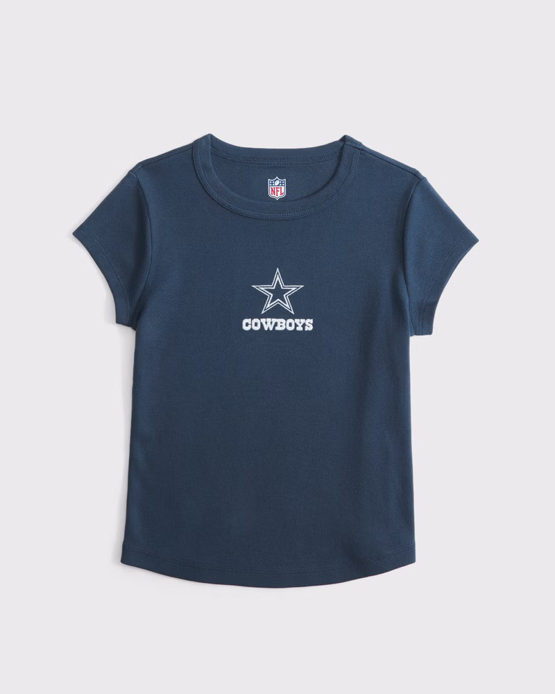 girls dallas cowboys graphic baby tee | girls tops | Abercrombie.com | Abercrombie & Fitch (US)