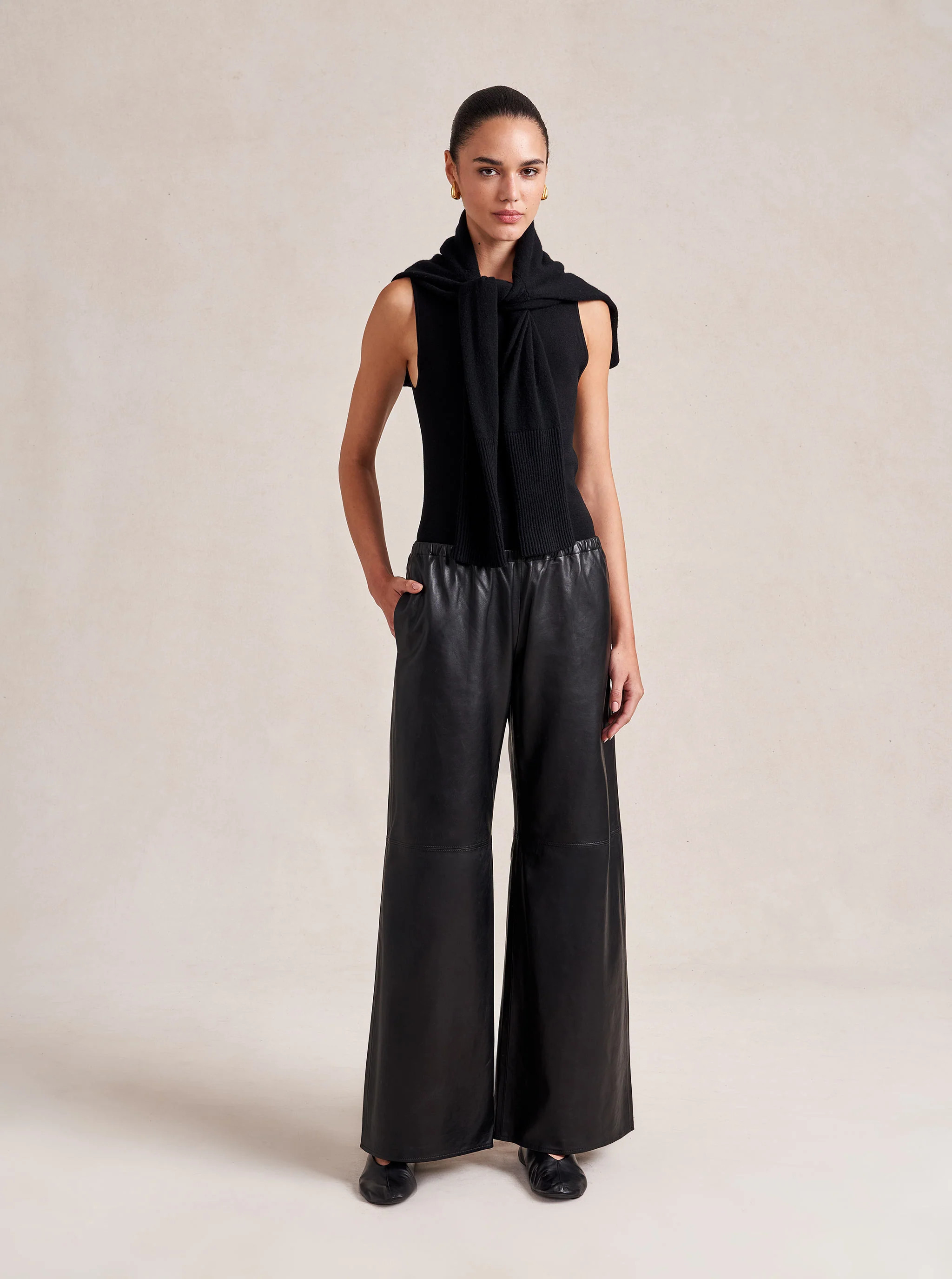 Leather Colby Pant | La Ligne