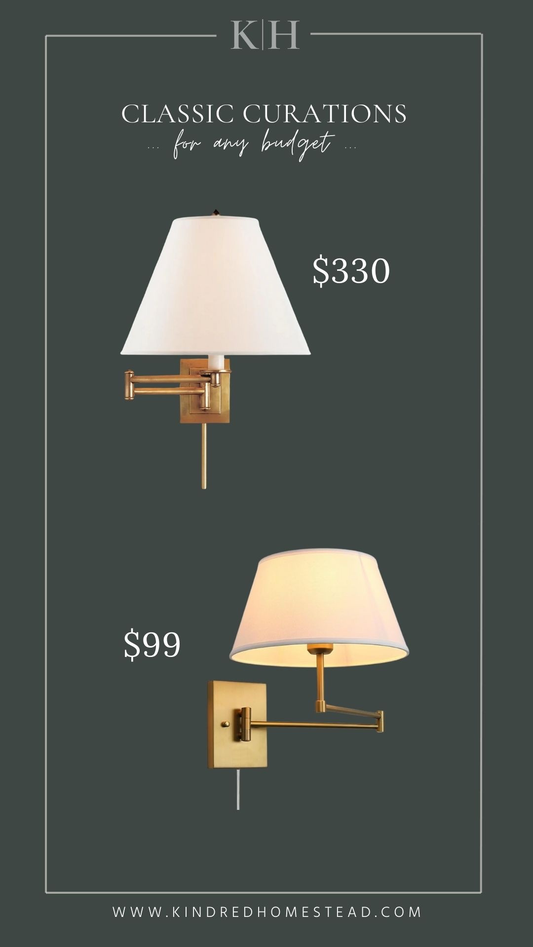 Swing arm sconce for any budget in timelessly collected heirloom inspired homes and home decor!

#LTKHome