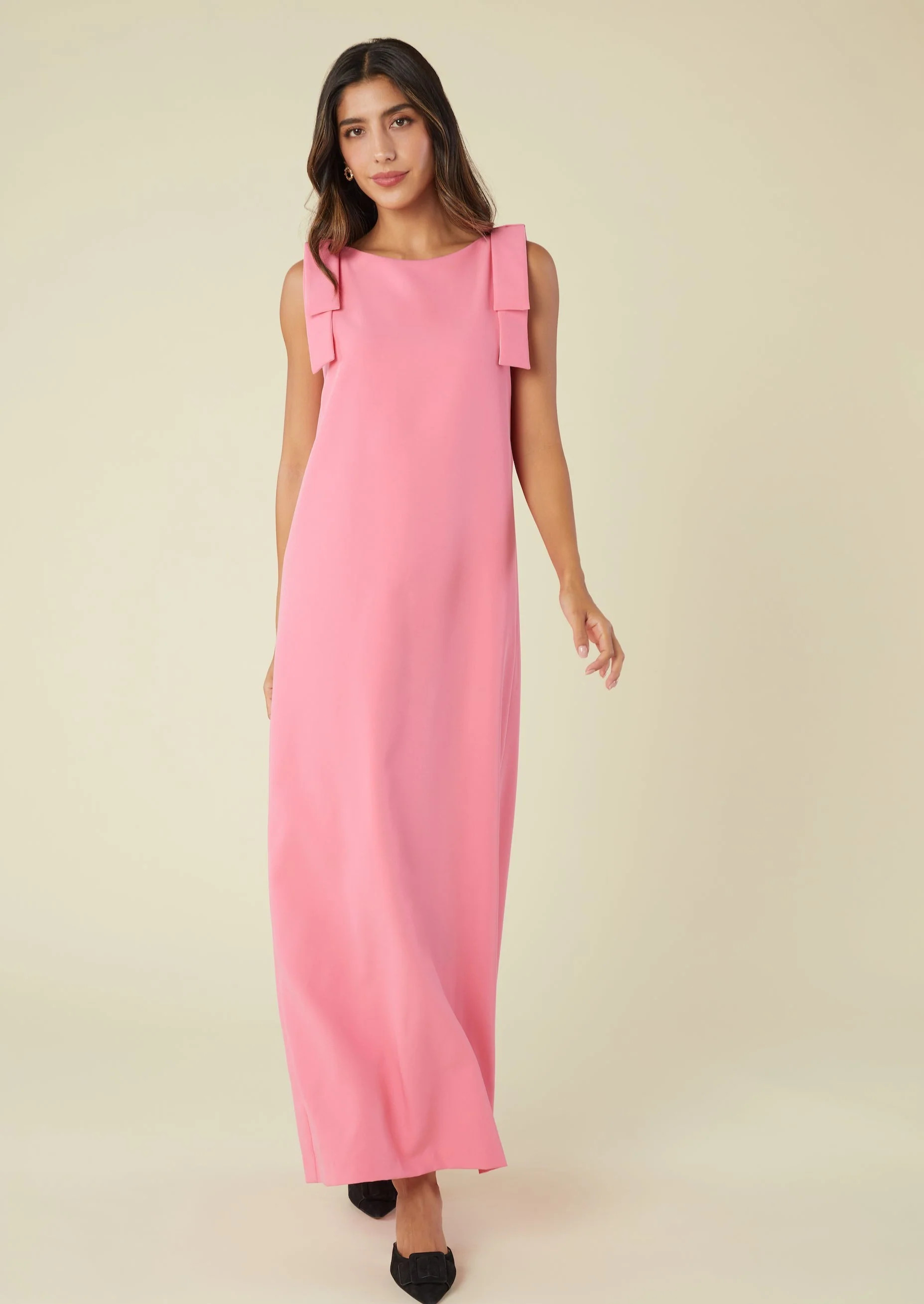 Michelle Shift Gown Carnation | Abbey Glass