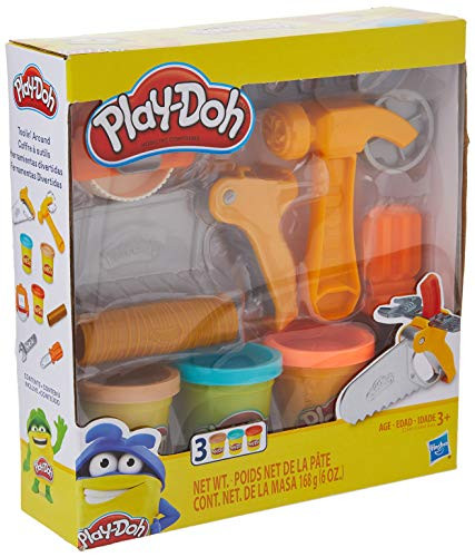Play-Doh Toolin' Around Toy Tools Set for Kids with 3 Non-Toxic Colors | Amazon (US)