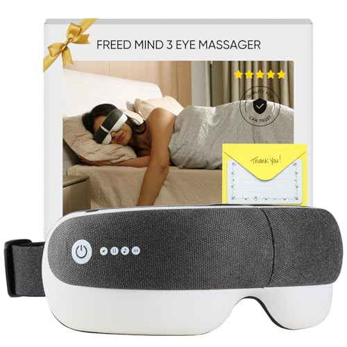 Freed Mind 3 Eye Massager & Bluetooth Heat Sleep mask,Father Gift Sets |with Suede Storage Bag | Migraine Relief,Relaxation,Bedtime Stress Relief | White Noise,3D airbag kneading| Smart Head Massager | Amazon (US)