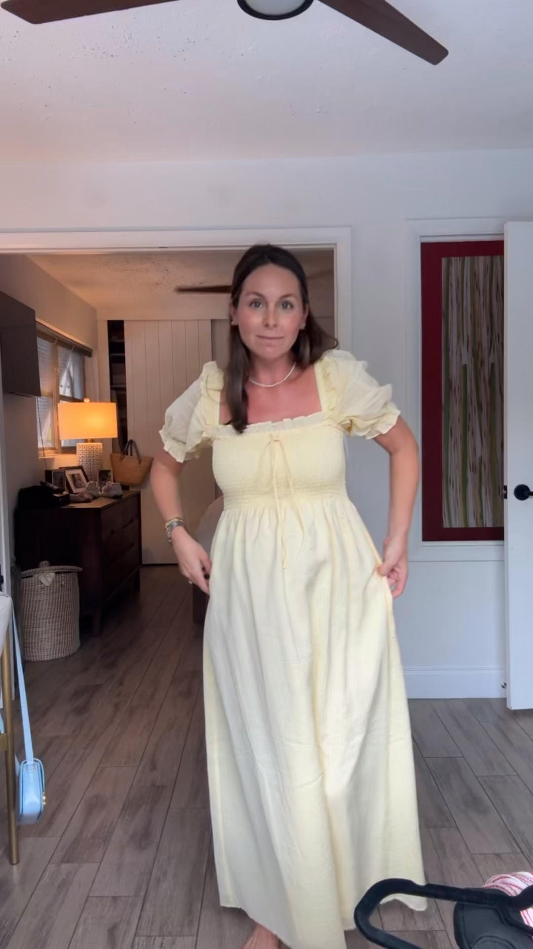 Suuuuuch a soft Hill House nap dress💛🧈 typically do an XS in these but when up to a small for a little more room up top!

#LTKBump #LTKootd