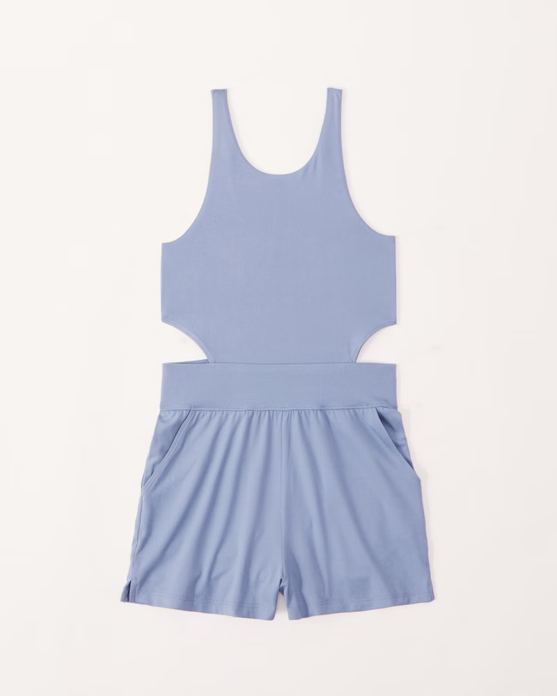 cutout active romper | Abercrombie & Fitch (US)