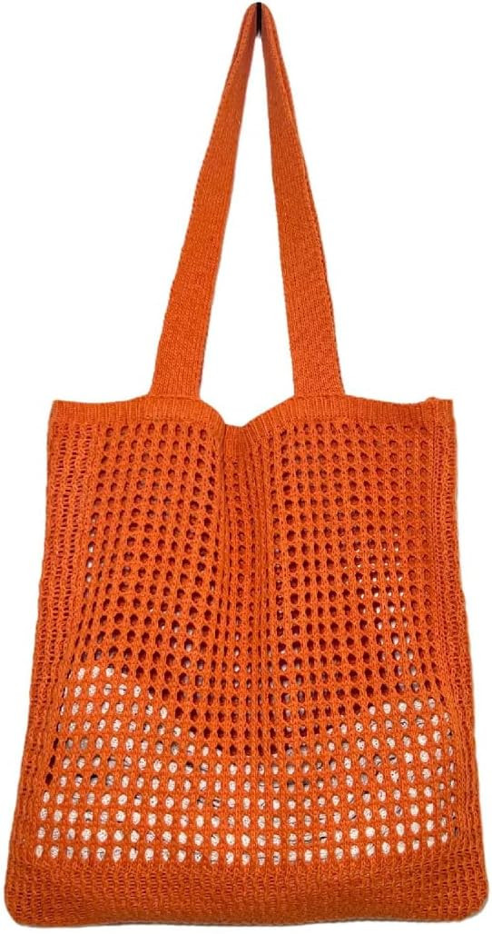 GGOOB Beach Tote Bag Aesthetic Coconut Girl Aesthetic Tote Bag Crochet Beach Bag Small Beach Bag ... | Amazon (US)