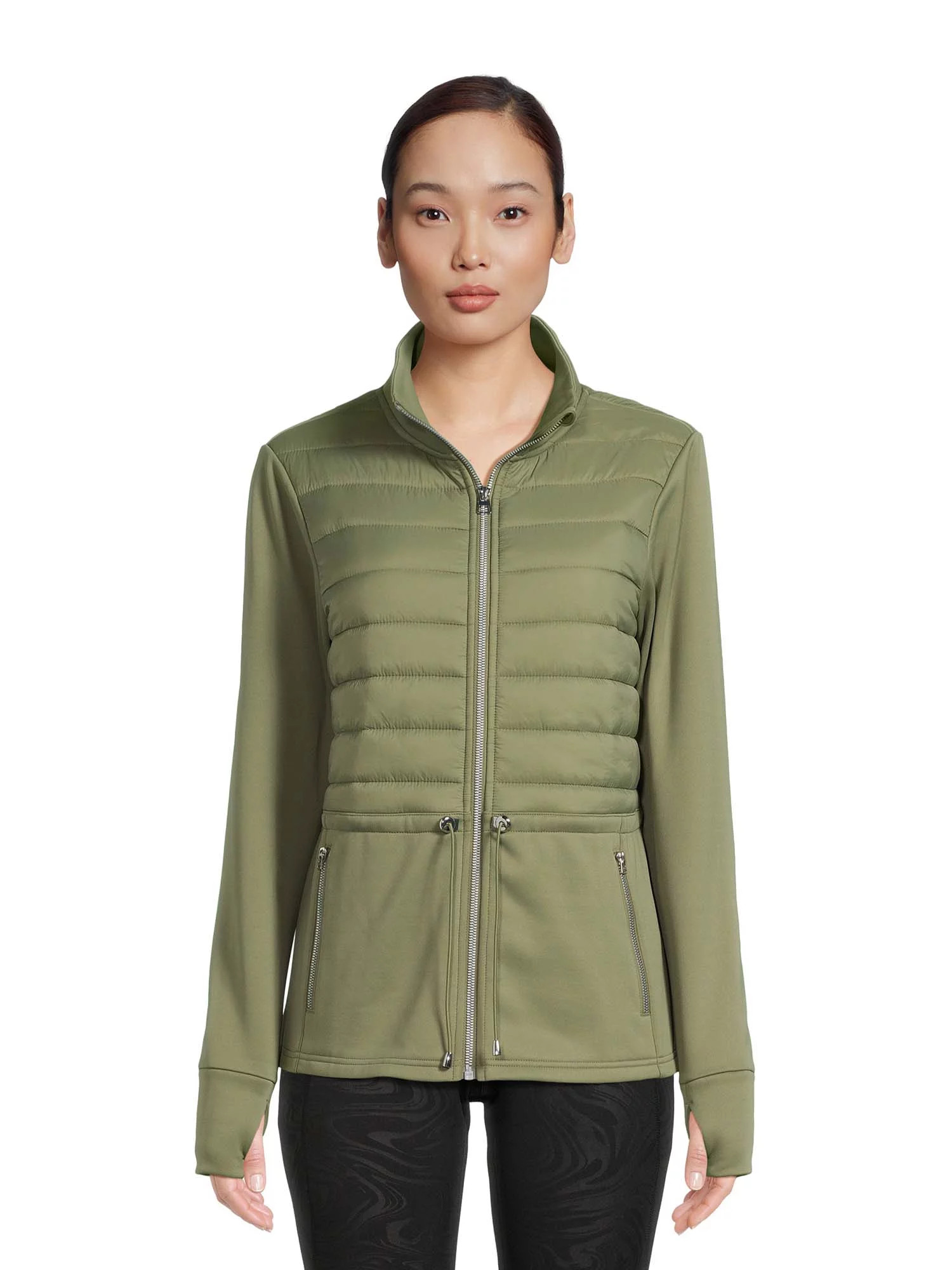 Avia Women's Mixed Media Jacket, Sizes XS-XXXL | Walmart (US)