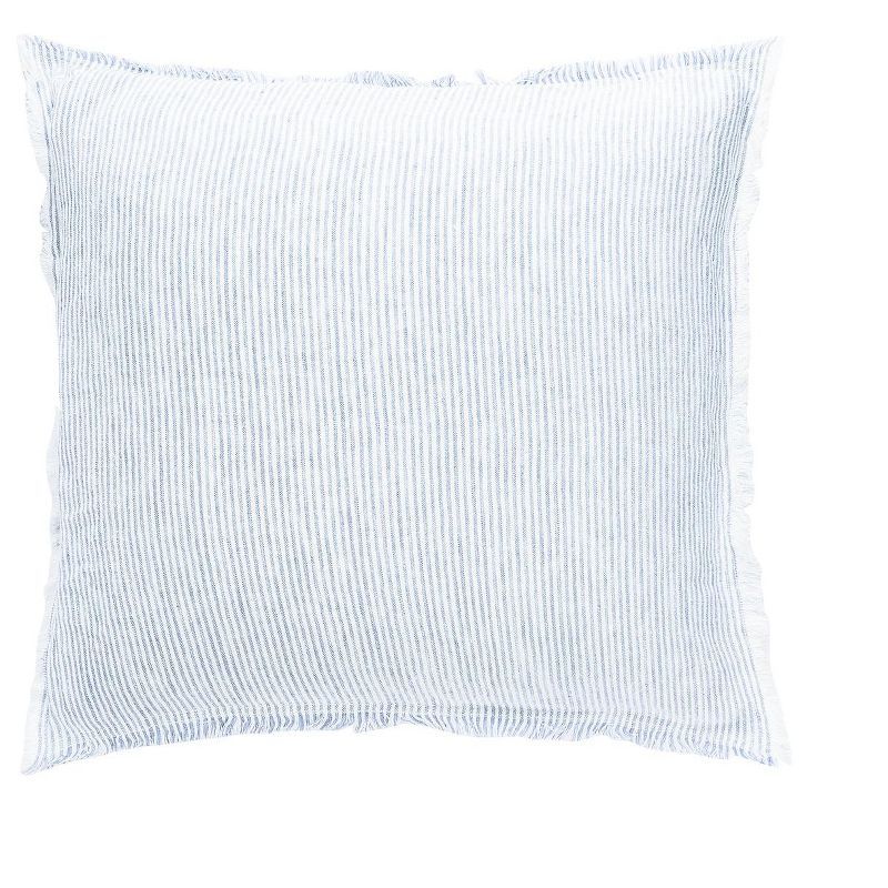 Sky Blue & White Striped Down Alternative So Soft Linen Pillow - Anaya | Target