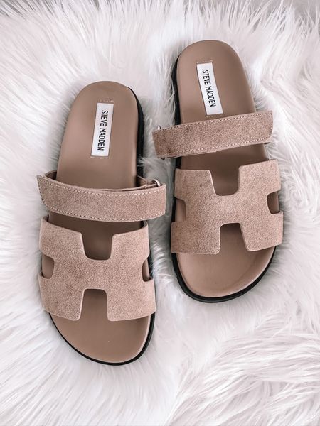 OBSESSED with these designer inspired sandals. They run tts and are so comfy! #LTKFind 

#LTKunder100 #LTKshoecrush