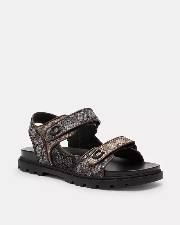 Platform Sandal In Signature Jacquard | Coach (US)