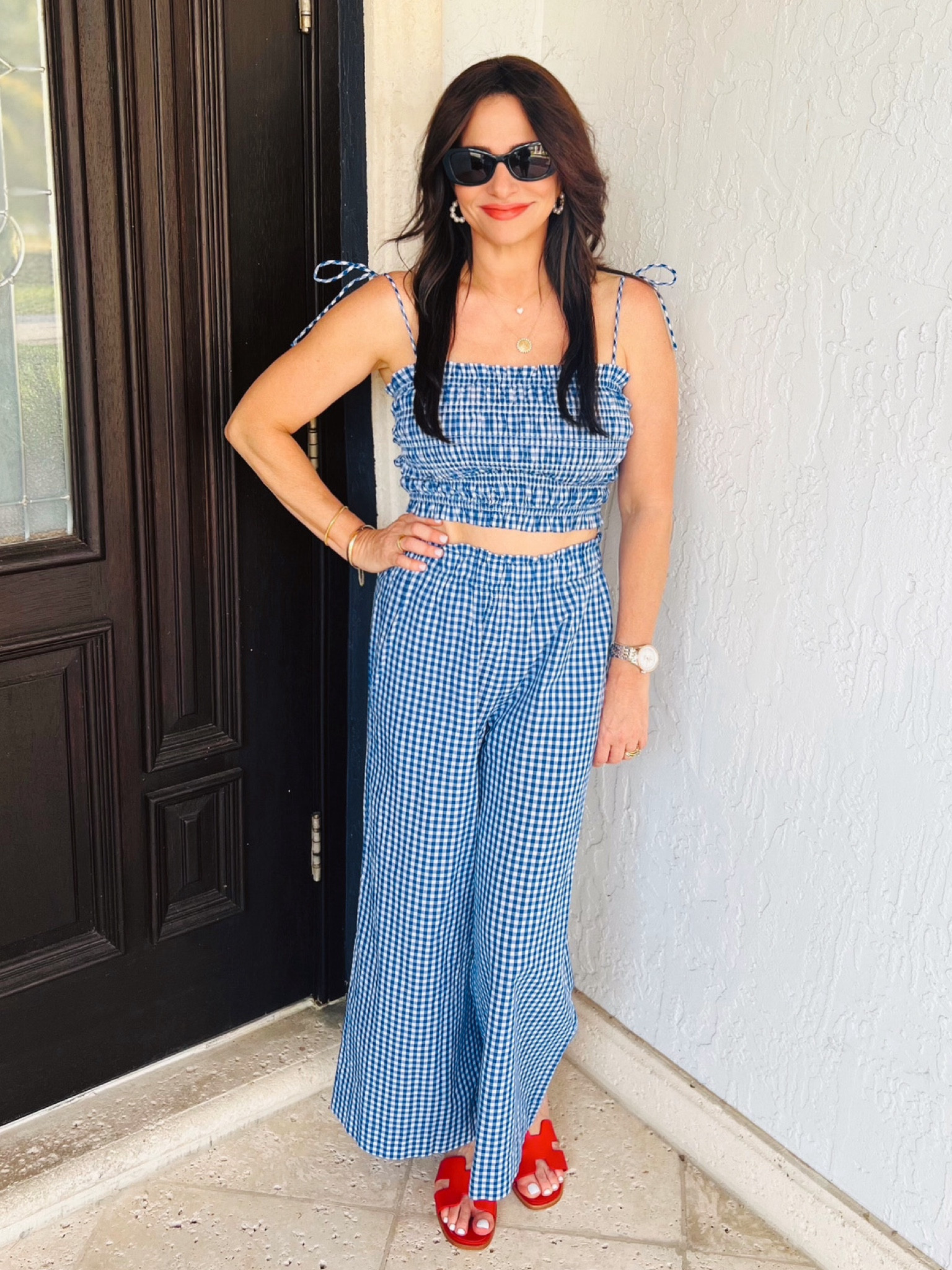 Such a cute look for Memorial Day or the 4th of July. Wearing a sm pant and a sm top. 

#LTKSaleAlert #LTKStyleTip #LTKOver40