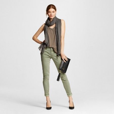 Women's Mid-rise Jegging Olive - Mossimo™ | Target
