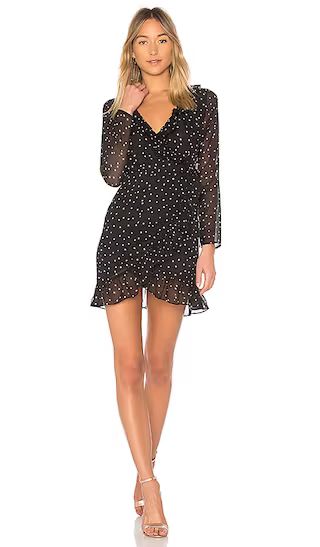 by the way. Rachel Wrap Dress in Black Star | Revolve Clothing (Global)