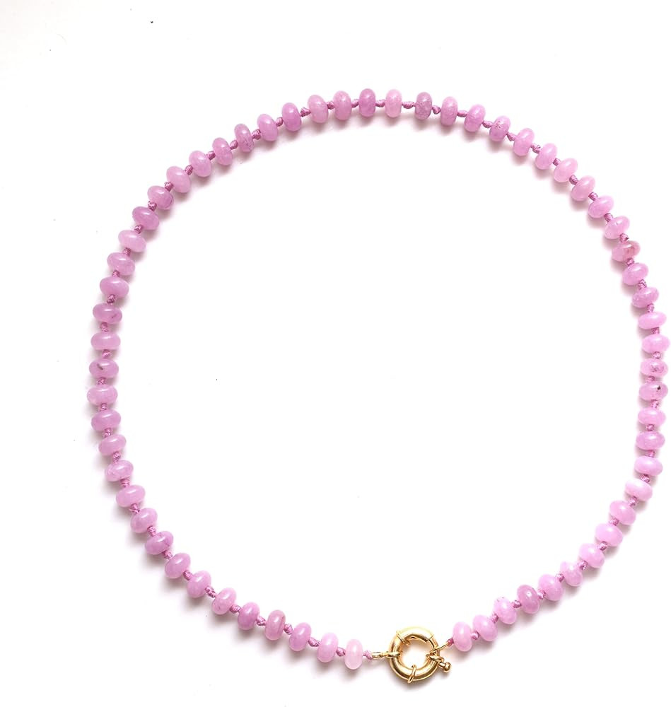 Gempires Handmade Smooth Gemstone Beaded Jewelry 8 mm Round Beads Healing Crystals Hypoallergenic... | Amazon (US)