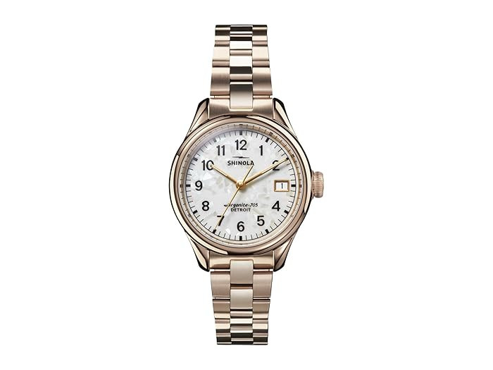 Shinola Detroit 32 mm The Vinto - 20208730 (Champagne) Watches | Zappos