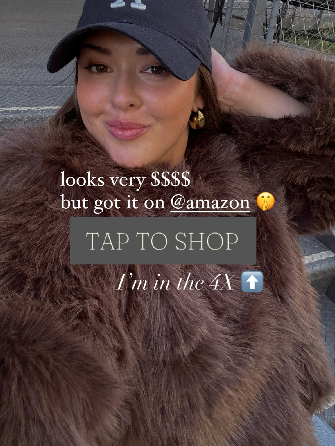 looks very $$$$ but got it on @amazon 🤫 I’m in the 4X 

Fur coat, winter outfit, coat, holiday outfitt

#LTKSeasonal #LTKPlusSize #LTKStyleTip