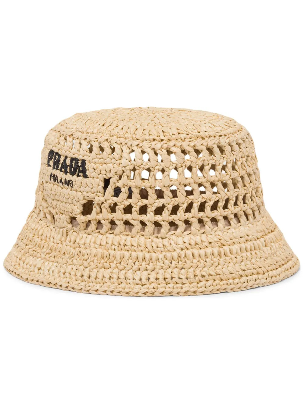 Prada Raffia Bucket Hat - Farfetch | Farfetch Global