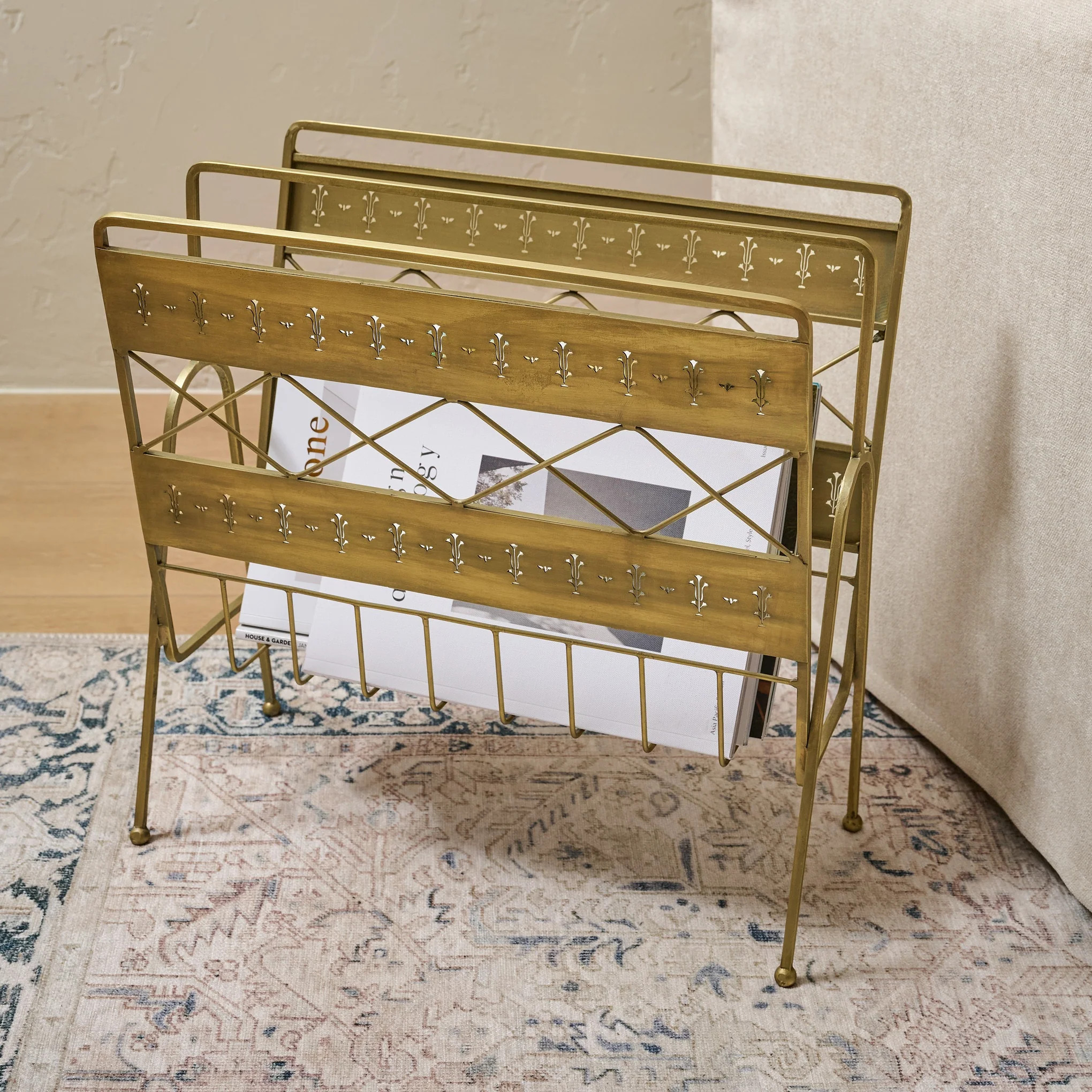 Antique Inspired Magazine Rack | Magnolia