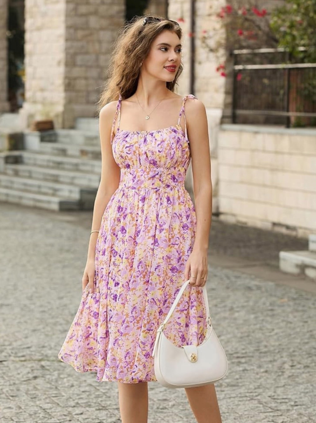 Soft florals, sunshine, and effortless charm.🌼 This spaghetti strap midi is the definition of easy summer beauty. Lightweight, flowy, and finished with pockets, it’s perfect for brunch dates, beach strolls, and warm golden hour nights. 

Just add sandals and a cute tote for that throw-on-and-glow look.☀️

#LTKSeasonal #LTKMidsize #LTKU