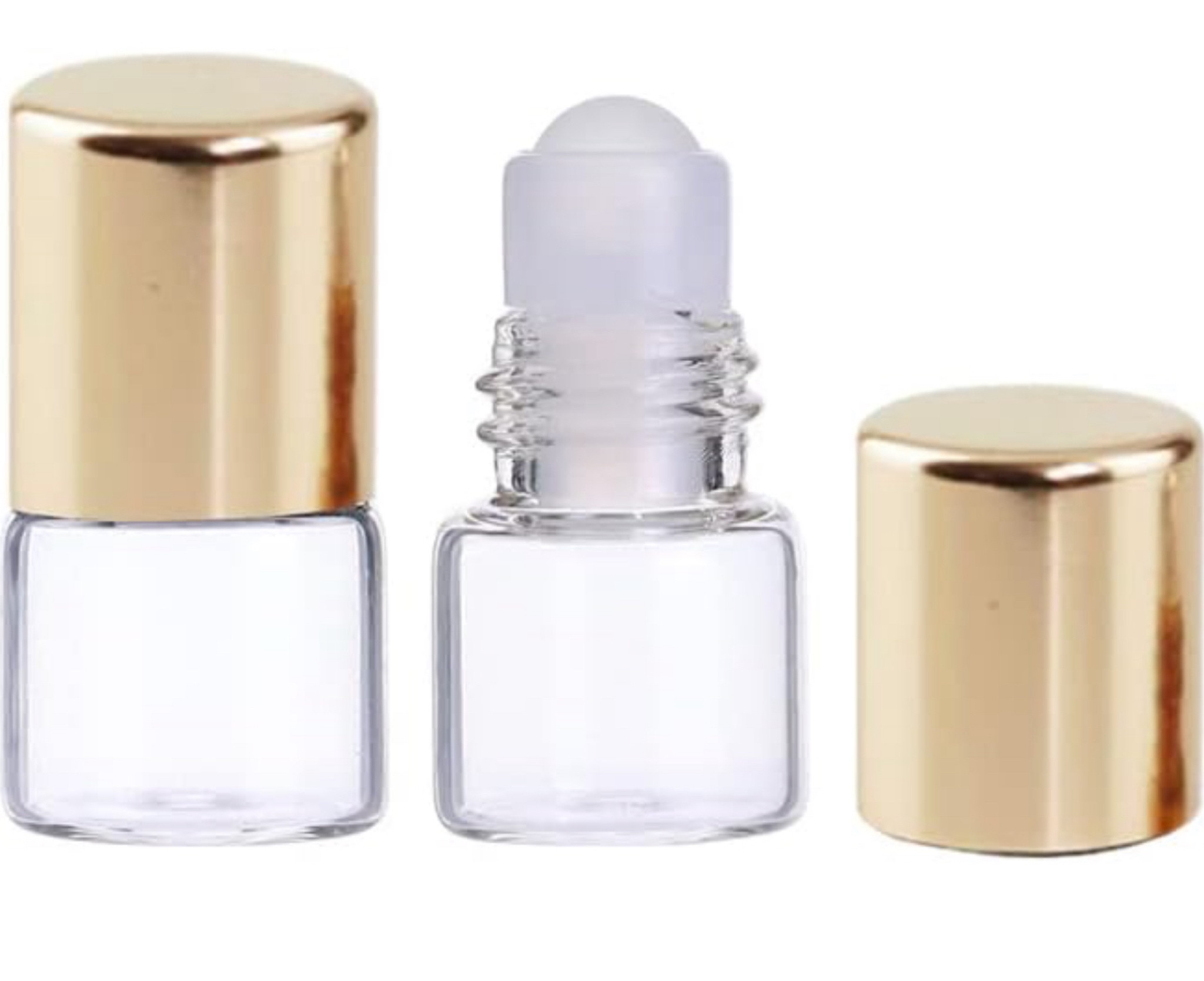 12 Pcs 1ml Mini Glass Roll on Bottles Roller Bottles Refillable Essential Oil Bottles Aromatherapy Bottles Sample Vials Container Golden

#LTKBeauty #LTKTravel