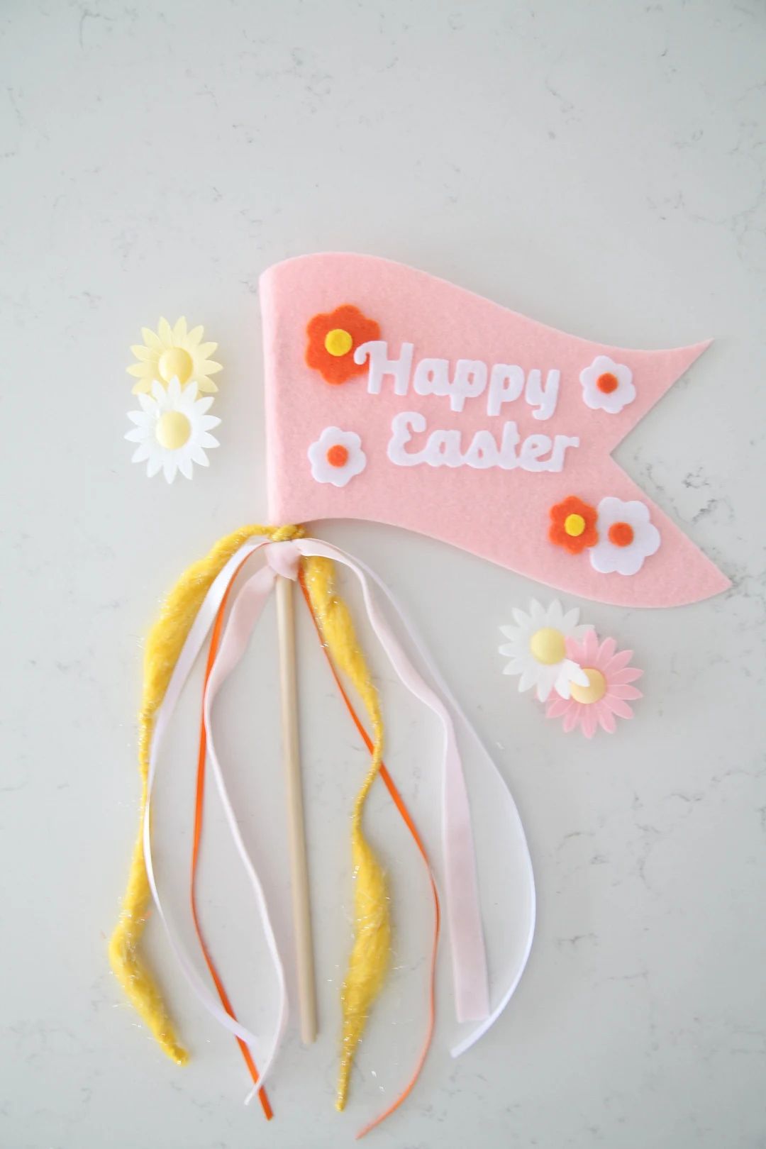 Easter Basket Flag, Felt Easter Flag, Easter Decor, Daisy Flag, Easter Party Flag | Etsy (US)