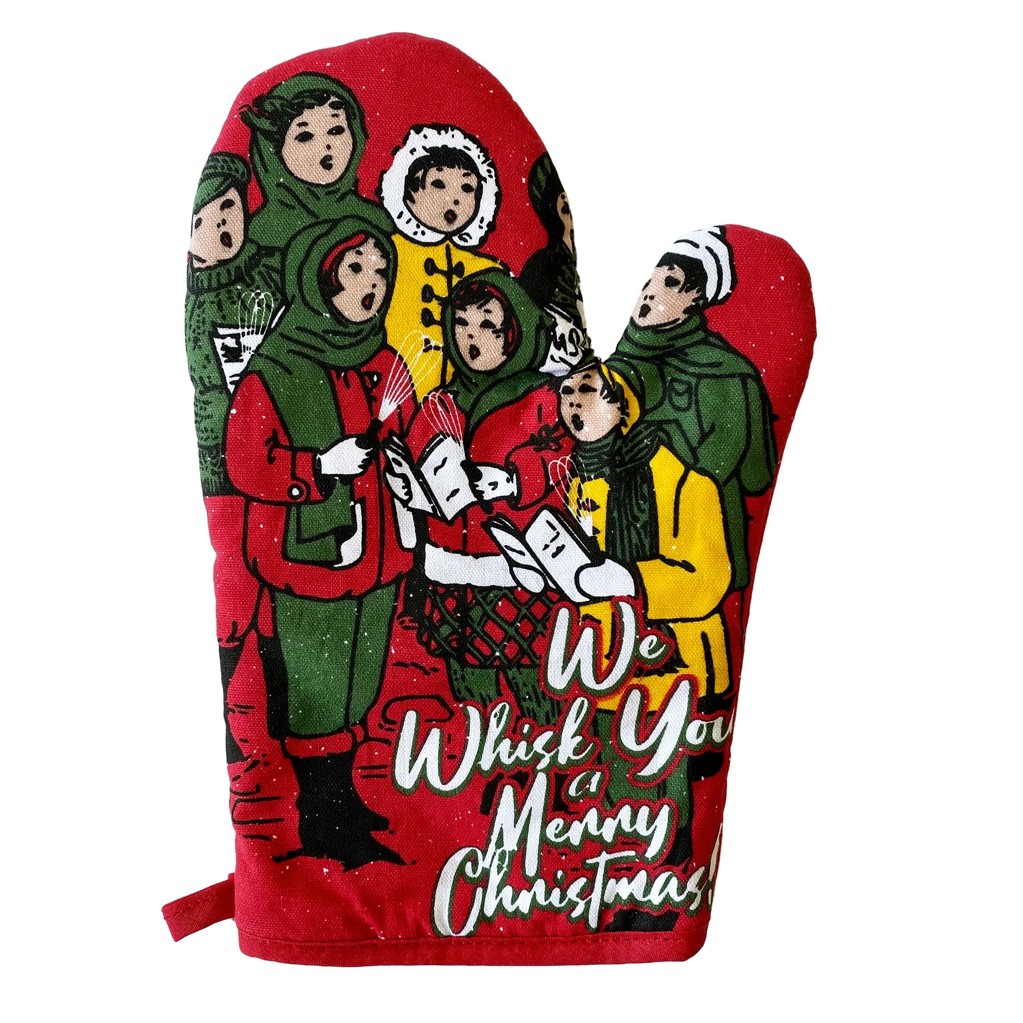 We Whisk You A Merry Christmas Oven Mitt Funny Holiday Baking Novelty Kitchen Glove | Walmart (US)