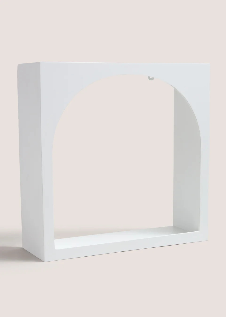 White Single Cove Shelf (34cm x 24cm x 34cm) | Matalan (UK)