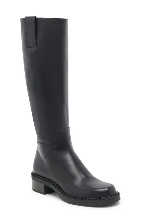 Dolce Vita Glory H20 Waterproof Knee High Boot in Black Leather H2O at Nordstrom, Size 6 Wide Calf | Nordstrom