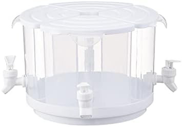 Amazon.com | 5.5 L Rotating Beverage Dispenser for Fridge 4 in 1 Cold Kettle with Lid and Faucet ... | Amazon (US)