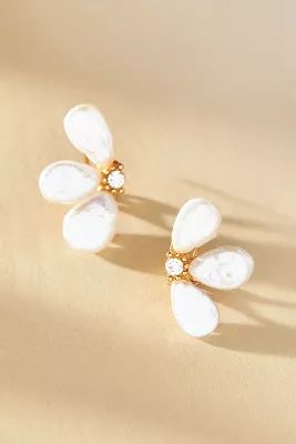 Freshwater Pearl Flower Earrings | Anthropologie (US)