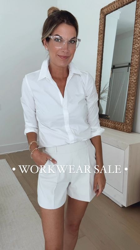 Use code EARLYSUMMER for 40% off these shorts, dress, and pants. I’m 5’11” wearing xs in the shorts and button down, xs in the dress, and xs tall in the pants.  

#LTKOver40 #LTKWorkwear #LTKSaleAlert