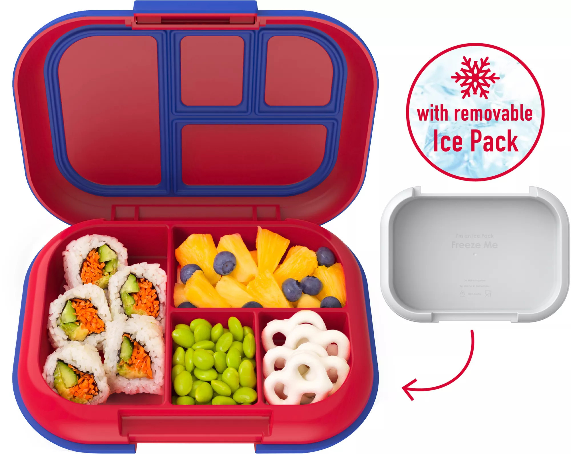 Bentgo Kids' Chill Lunch Box, Red/Royal | DICK'S Sporting Goods