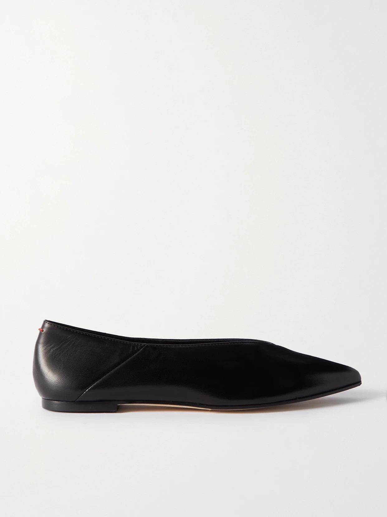 Aeyde - Moa Leather Point-toe Flats - Black | NET-A-PORTER (US)