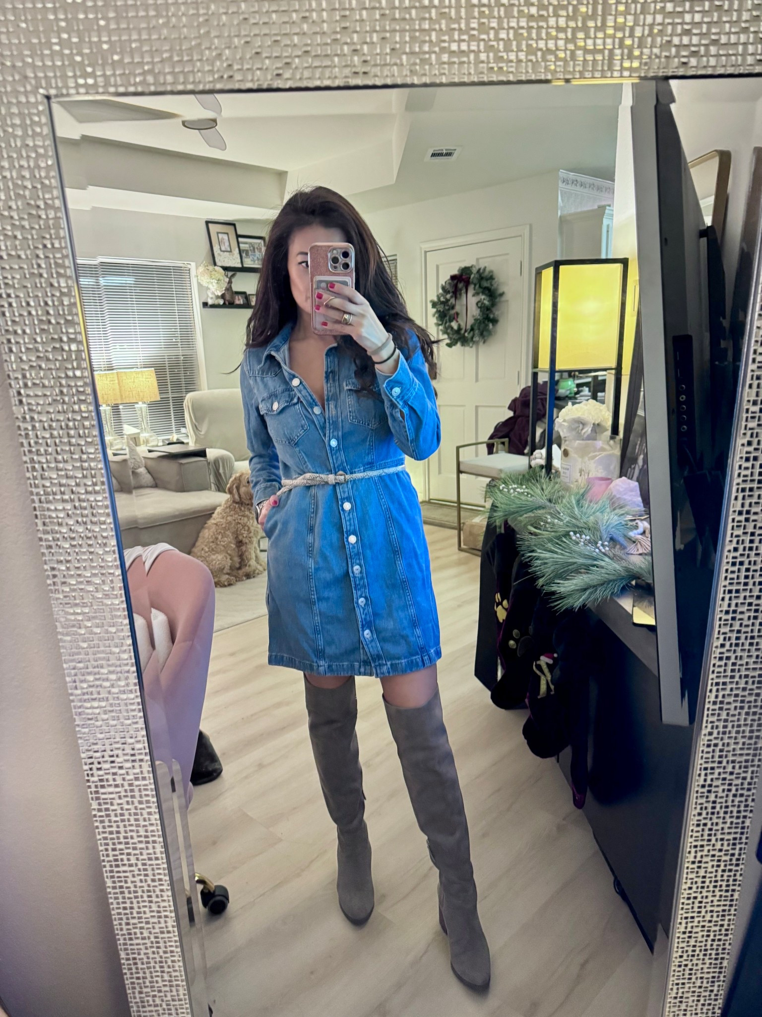 One of my fave denim dresses! On sale for back Friday!! Wearing size S

#LTKootd #LTKFindsUnder100 #LTKSaleAlert