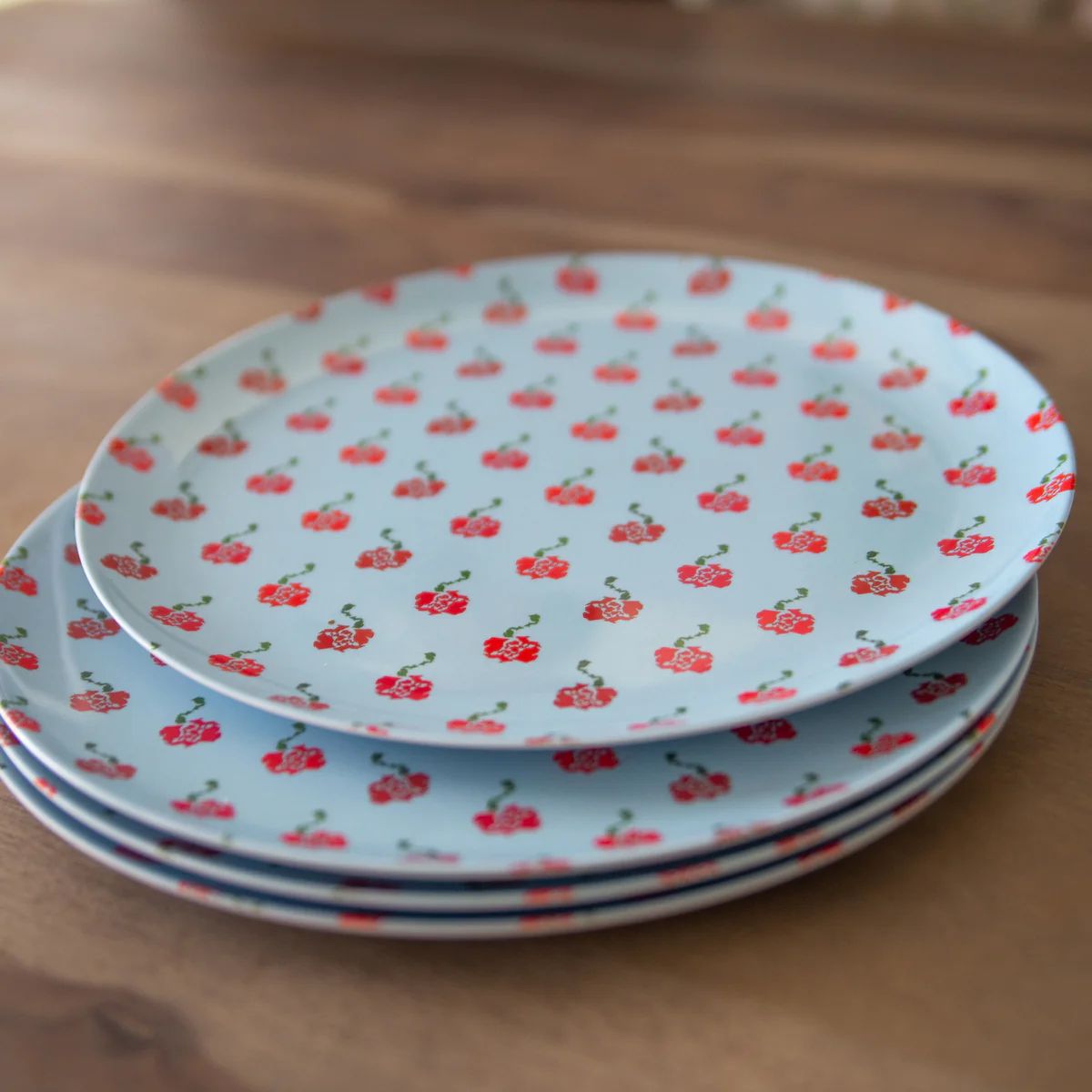 Michigan Cherries Melamine Dinner Plates | Honey + Hank